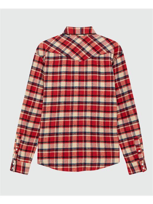twill check ROY ROGER'S | WESTERN SHIRT BRUSHEDC0159 RED